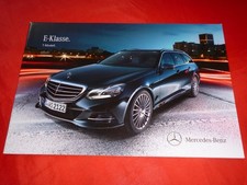 MERCEDES S212 E-Klasse T-Modell E 200 CDI - E 63 AMG Prospekt Brochure von 2013