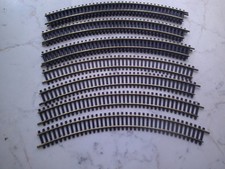 10 gebogene Gleise 6024 / R357,5 Modellgleis Fleischmann Spur H0 (FM10)