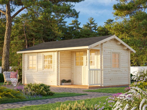 Gartenhaus holz 44mm - holz, sally