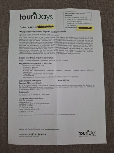 Touridat hotelgutschein - touridat,