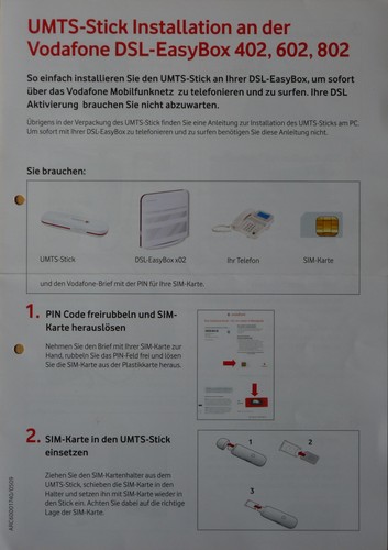 Kurzanleitung umts stick - kurzanleitung:, umts-stick