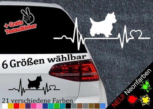 Herzschlag westie aufkleber 6 - aufkleber, -6
