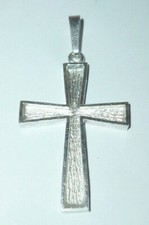 Silberes Kreuz Anhänger 925 Silber Sterling silver Kruzifx Rosenkranz ohne Kette