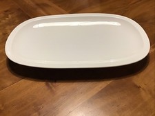 Servierplatte Arzberg Secunda Athena Weiß Form 2075 Rillenmuster 32,5 cm