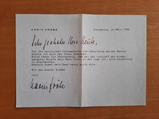 Persönlicher Dankesbrief von