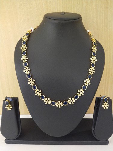 Diamant halskette indisch - cz,