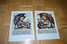 2 Originale Hummel Wandbilder