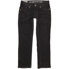 Mustang Emily  Damen Schwarz Straight Regular Stretch Jeans W29 L29 (106262)