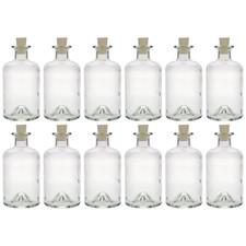 12x 350ml Glasflasche Klarglas