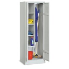 SALE Putzmittelschrank, 1 Doppelabt., 1800x600x500 mm , lichtgrau RAL 7035