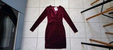 Mbym kleid samt weinrot von - weinrot,