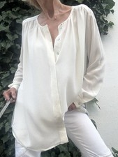 Edle 100%Seiden Bluse NH NADINE H Gr.XL/ 44  Perlmutt Knöpfe neuw. LP. 150€👍