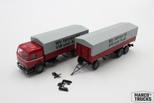 Roskopf Büssing BS16 S Hängerzug "Wir fahren für VW und Audi" 48501 1:87 /RS385