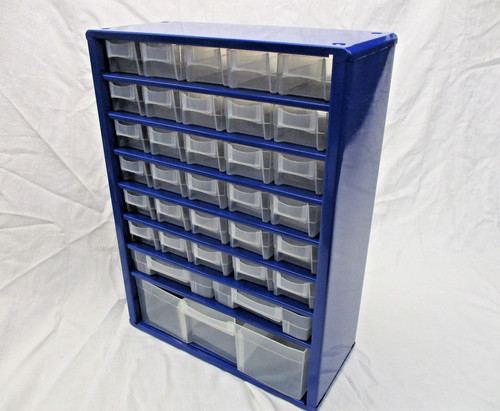 Kleinteilemagazin metall blau - kleinteilemagazin,