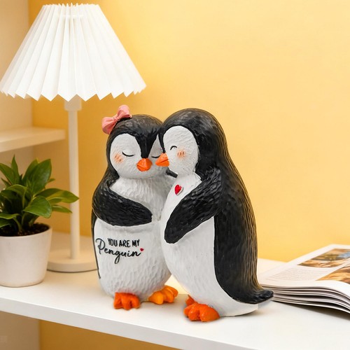 Pinguin paar statue - paar,