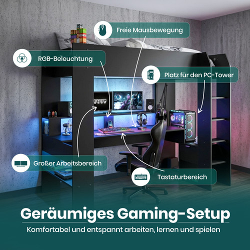 Gaming hochbett mit - gaming,
