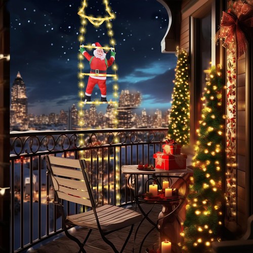 Led weihnachtsmann leiter - led,