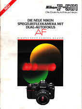 Nikon F-501 Die Neue Nikon Spigelreflexkamera mit dual-Autofokus Prospekt Nr.B32