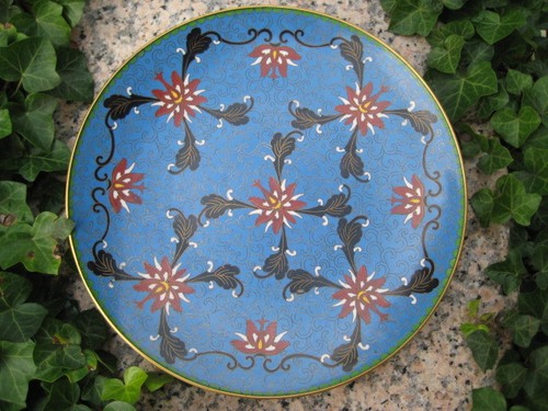 Japanischer cloisonné teller - cloisonné,