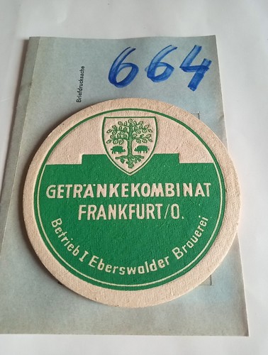 Stück ddr bierdeckel - bierdeckel,, veb
