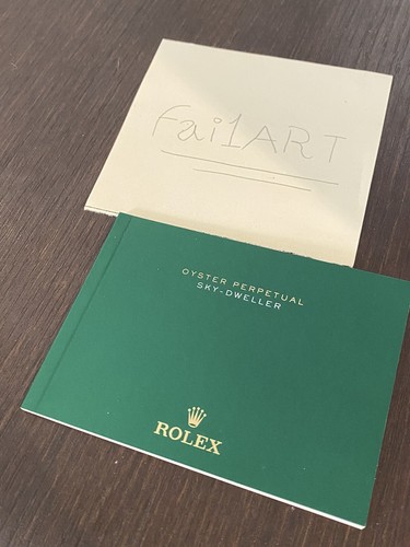 Rolex sky dweller booklet - sky,