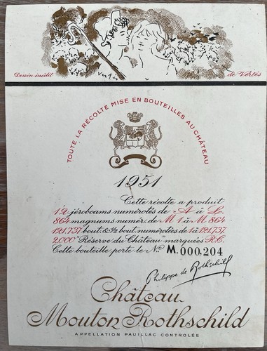 Etikett château mouton - etikett,