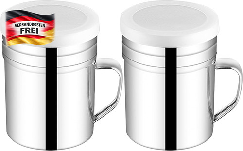 Silber puderzuckerstreuer - silber,