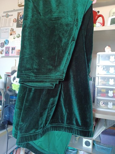 Damen samthose tannengrün - damen,