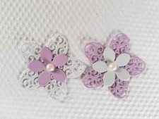 8 x Stanzteile Kartenschmuck