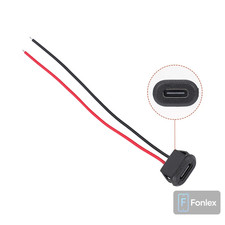 USB Typ C Buchse Ladeport 2 Pin kabel Löten für präzise DIY Elektronikprojekte