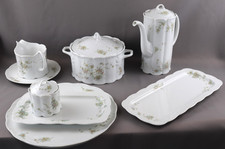 7 Teile Rosenthal Monbijou Classic Rose Grüne Ranke Tafelgeschirr /TOP Zustand