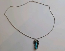 Halskette, Navajo, Silber