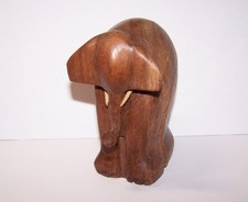 Holz ABSTRAKT ELEFANT -B- WARE-  HOLZELEFANT DEKOELEFANT BALI HANDARBEIT