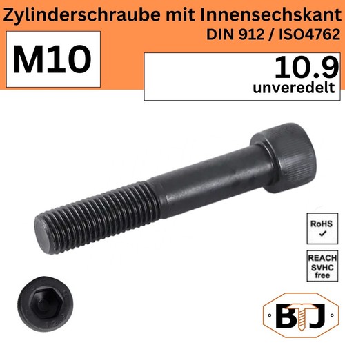 Din 912 9 m10 - 912, -10.9-m10