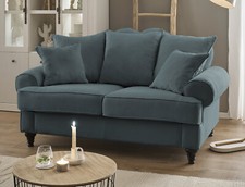 Sofa in grau Couch 2-Sitzer Sofagarnitur 2er-Sofa Loungesofa 170 cm Adelina