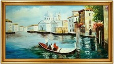 Ölbild Venedig, Kanal Grande