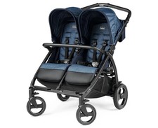Geschwisterwagen Zwillingswagen Peg Perego Book for Two Indigo Blau neu