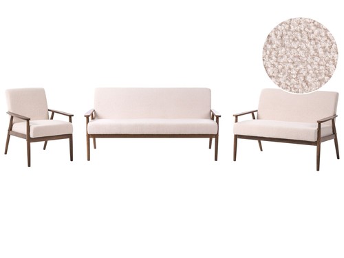 Sitzer sofa set bouclé - 6-sitzer,