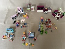 Playmobil Konvolut Küche/ Bad/ Krankenbett/ Wickeltisch/ Fotoshop