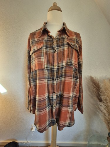 Damen bluse flanell 2xl - damen,