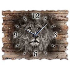 BM Holz Wanduhr leise lautlos