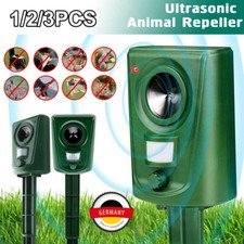 3/2x Ultraschall Tiervertreiber Katzenvertreiber Tierschreck Marderabwehr Katze