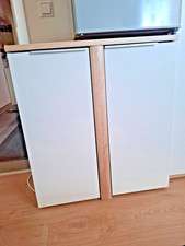 Büroschrank, weiß, Buche