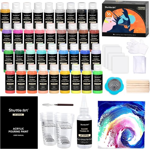 Acrylfarben set flaschen - set, 36