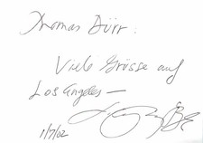 T.C.Boyle - Schriftsteller - original Autogramm -  - ca. 10x15cm - Autogrammkart