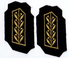 1 Paar Abzeichen Polizei Unbekannt Rangabzeichen Dienstgrad Rang Kragenspiegel 