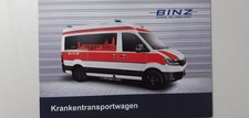 Binz: MAN TGE 3.140 Krankentransportwagen (Prospekt-Blatt); 2022