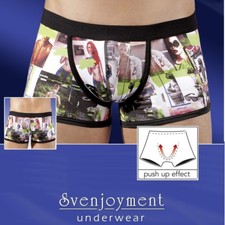 Svenj. Mikrofaser Push-Up Hipster Pants Strip Style FOTOPRINT in S bis XXL