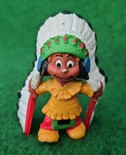 Yakari als Häuptling Schleich 1984 großer Federschmuck Marlex