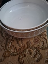 2 schüssel Henneberg Porzellan 1777 ---23,5 X 10 Und 21,5 X 8